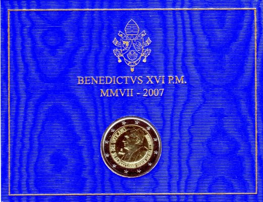 2 euro 2007 Vatikan cc.BU, Benedikt XVI