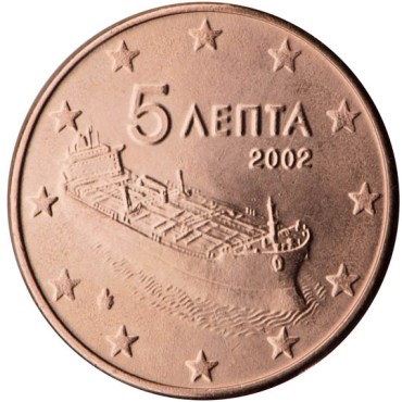 5 cent 2015 Grécko ob. UNC