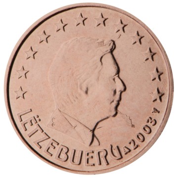 2 cent 2002 Luxembursko ob.UNC