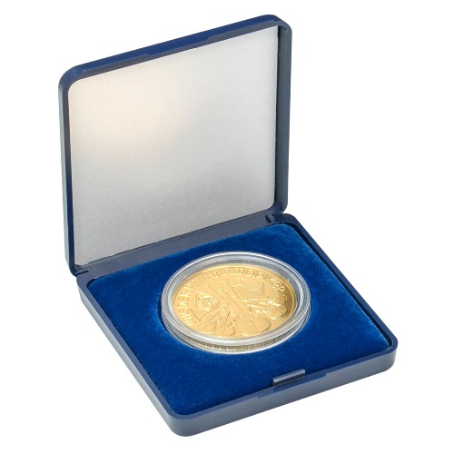 Mincová etue na mincu do 50 mm, modrá (2029-050)