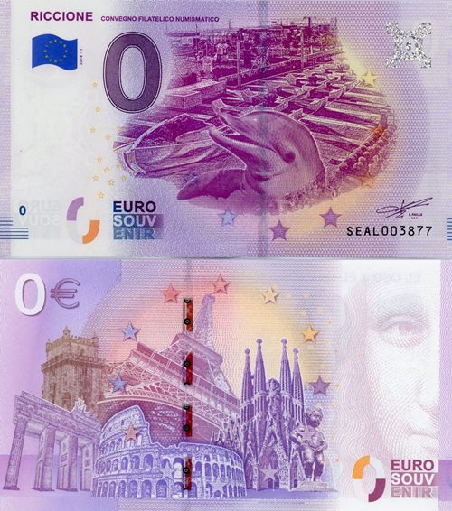 0 euro suvenír 2018/1 Taliansko UNC Riccione