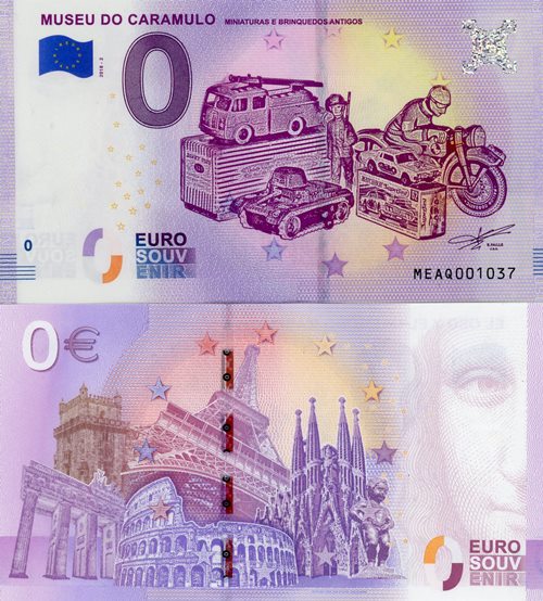 0 euro suvenír 2018/2 Portugalsko UNC Museu Do Caramulo