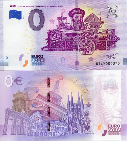 0 euro suvenír 2018/1 Francúzsko UNC Ami