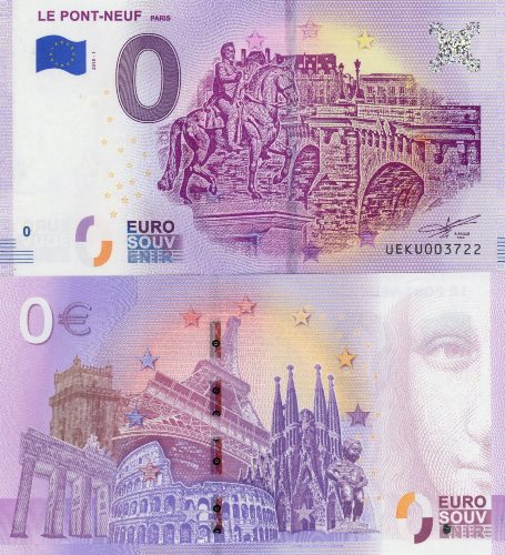 0 euro suvenír 2018/1 Francúzsko UNC Le Pont-Neuf