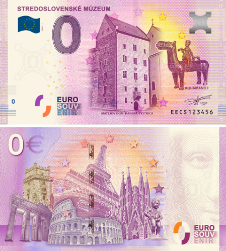 0 euro suvenír 2020/1 Slovensko UNC Stredoslovenské múzeum