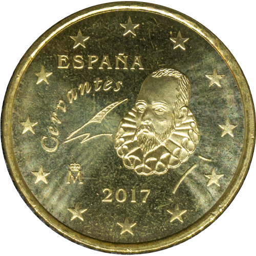 50 cent 2017 Španielsko ob.UNC