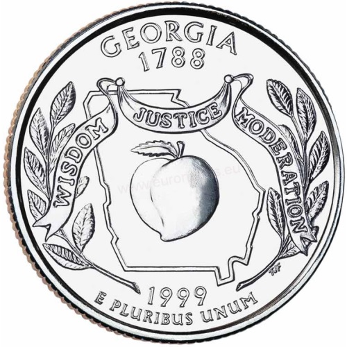 Quarter Dollar 1999 P USA UNC, Georgia