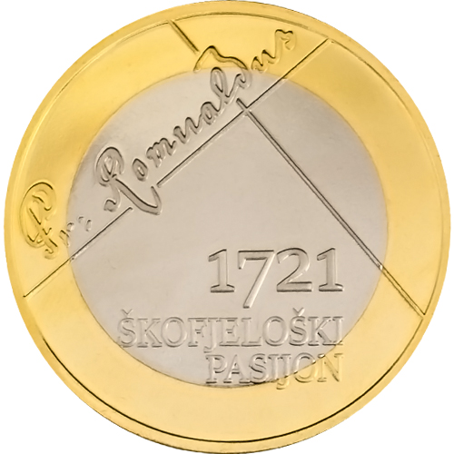 3 euro 2021 Slovinsko cc.PROOF Škofjeloški Pasijon