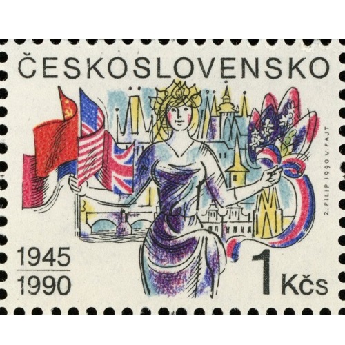 Známka 1990 Československo čistá, 45. výročie oslobodenia