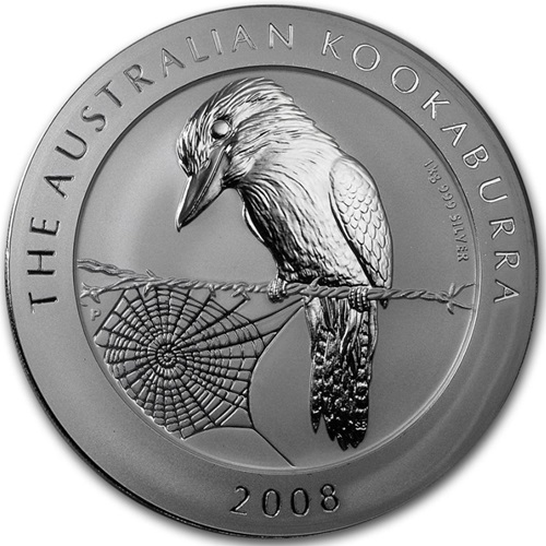 30 Dollars 2008 Austrália BU 1 Kg Ag, Australian Kookaburra
