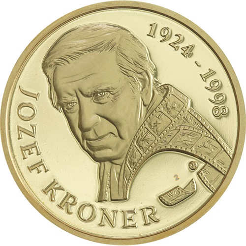 Medaila MS, pozlátená, Jozef Kroner
