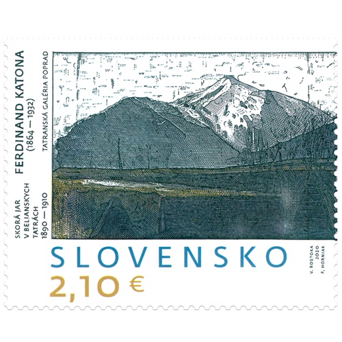Známka 2020 Slovensko čistá, UMENIE: Ferdinand Katona (723)