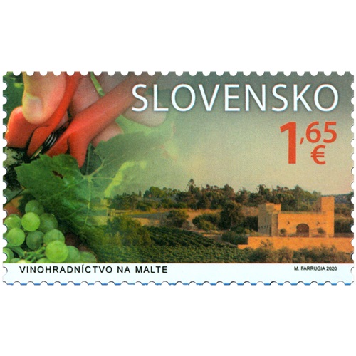 Známka 2020 Slovensko čistá, Vinohradníctvo na Malte (726)