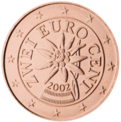 2 cent 2008 Rakúsko ob.UNC