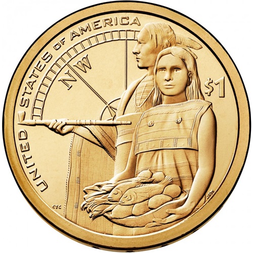 Dollar 2014 D USA UNC Native American
