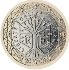 1 EURO Francúzsko 2000 ob.UNC