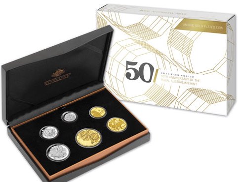 SADA 2015 Austrália PROOF 50. výročie Royal Australian Mint