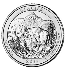 Quarter Dollar 2011 D USA Glacier