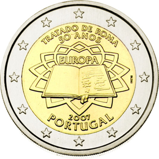 2 euro 2007 Portugalsko cc.UNC Rímska zmluva