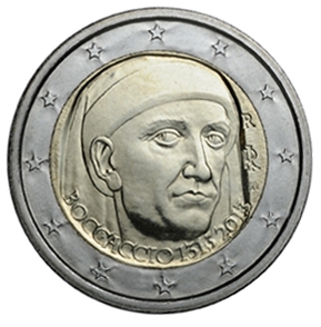2 euro 2013 Taliansko cc.UNC G.Boccaccio