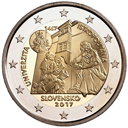 2 euro 2017 Slovensko cc.UNC Istropolitana