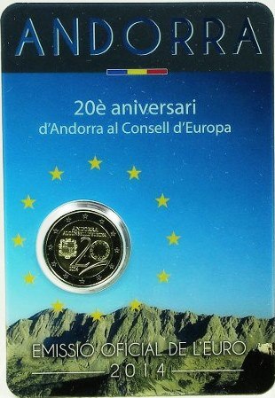 2 euro 2014 Andorra cc.BU karta, Vstup Andorry do Rady EÚ