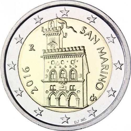 2 euro 2016 San Marino ob.UNC