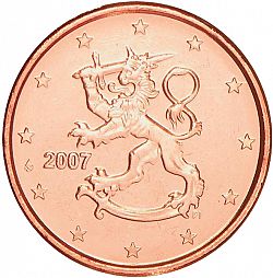 2 cent 2007 Fínsko ob.UNC