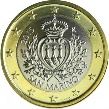 1 euro 2015 San Marino ob.UNC
