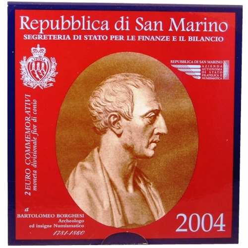 2 euro 2004 San Marino cc.BU, Bartolomeo Borghesi