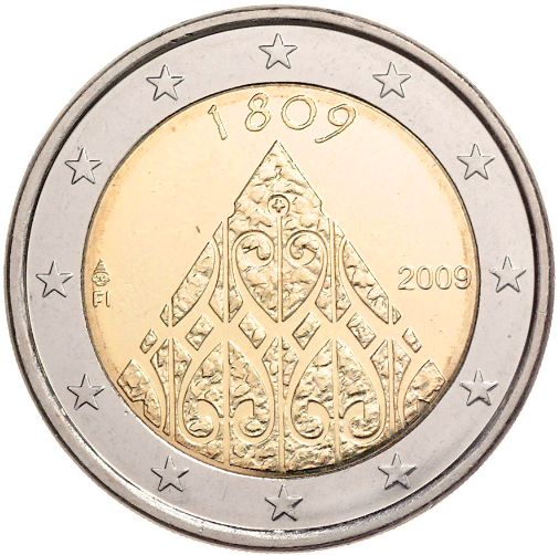 2 euro 2009 Fínsko cc.UNC