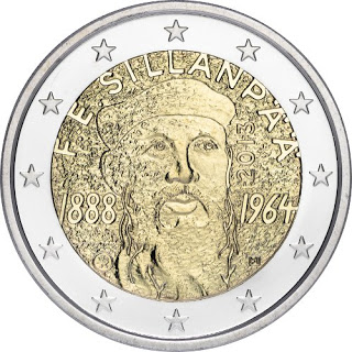 2 euro 2013 Fínsko cc.UNC Frans Eemil Sillanpää