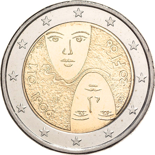 2 euro 2006 Fínsko cc.UNC, volebné právo