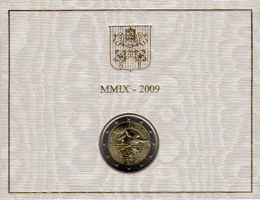 2 euro 2009 Vatikán cc.UNC astronómia