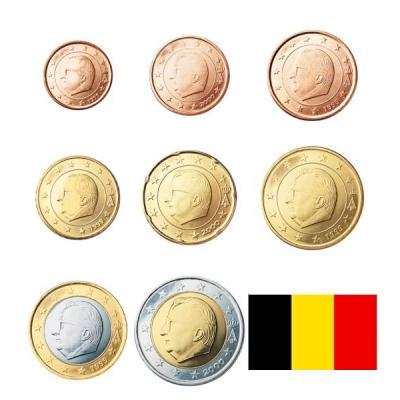 SET Belgicko UNC mix rokov