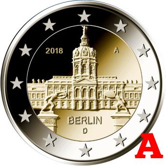 2 euro 2018 A Nemecko cc.UNC Berlín