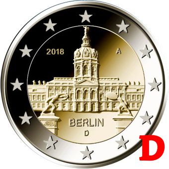 2 euro 2018 D Nemecko cc.UNC Berlín 
