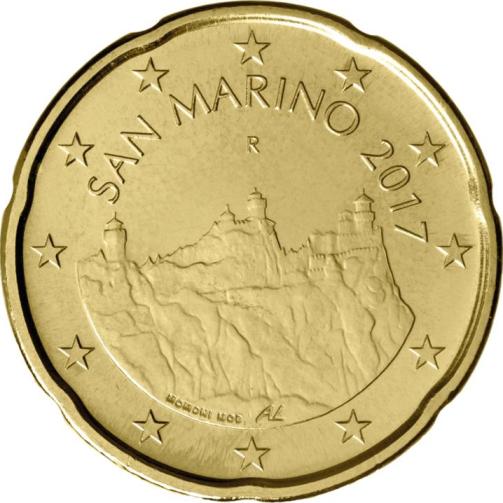 20 cent 2018 San Marino ob.UNC