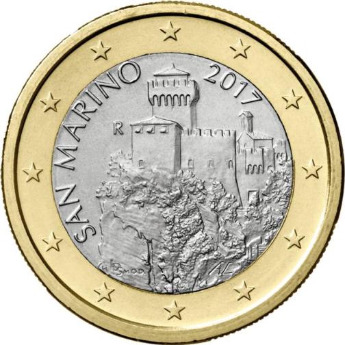 1 euro 2018 San Marino ob.UNC