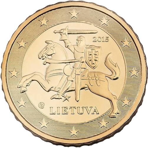 10 cent 2017 Litva ob.UNC