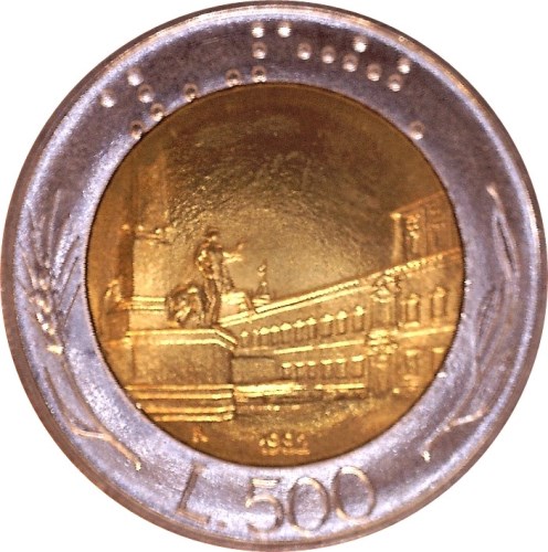 500 Lira 1984 Taliansko ob.UNC
