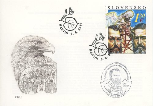 FDC, pečiatka, 150. výročie Memoranda národa slovenského (FDC499)