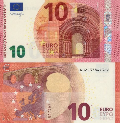 10 euro 2014 EU Mario Draghi NB/N015E2