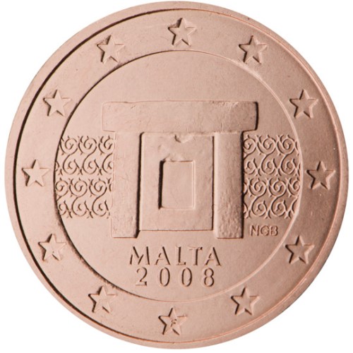 2 cent 2008 Malta ob. UNC