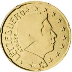 20 cent 2017 Luxembursko ob.UNC