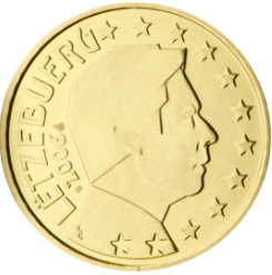 50 cent 2017 Luxembursko ob.UNC
