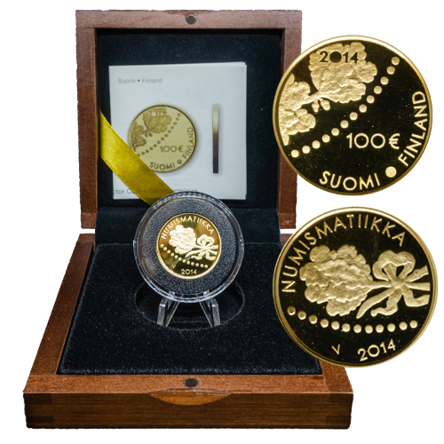 100 euro 2014 Fínsko PROOF Numismatiikka