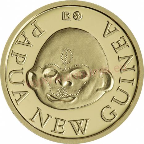 50 Francs CFA 2020 Congo PROOF 1/10 Oz Au motív Papua Nová Guinea