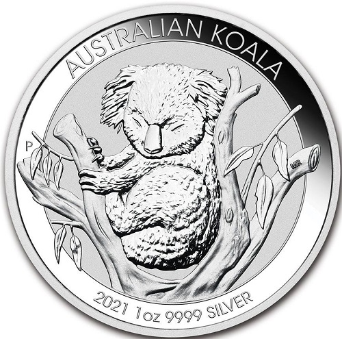 Dollar 2021 Austrália BU 1 Oz Ag Australian Koala