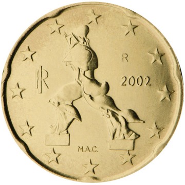 20 cent 2002 Taliansko ob.UNC